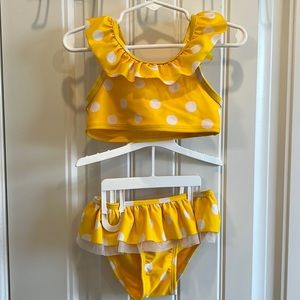 Cat & Jack Yellow Polka Dot Bikini - 3T